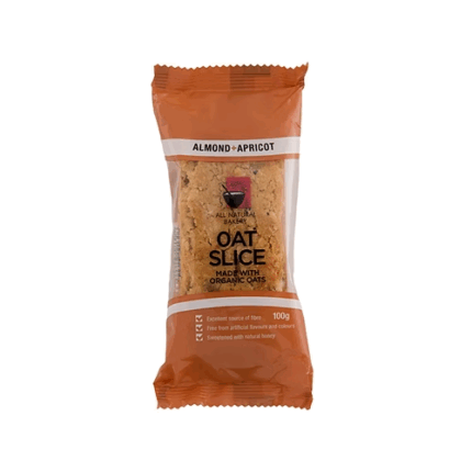Organic Oat Slice Almond&Apricot 100 gr