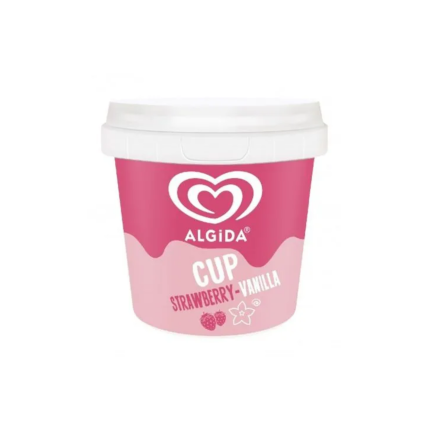 Algida Cup Strawberry Vanilla Ice Cream 100ml