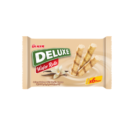 Ulker Deluxe Wafer Roll Vanilla (Regular) 24 gr